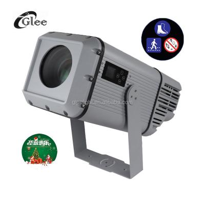 China 100M GLIDE 500W LED ZOOM 9-55degree Gobo Rotary Image Logo Projection Projector Outdoor Waterproof Light (Darker Environment) for sale