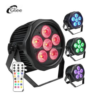 China Event Project GREECE IP65 6x18W 6in1 LED DMX512 Wifly Outdoor Waterproof Battery Operated Wireless Remote Control Light for sale