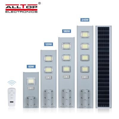 China Road IP65 waterproof high quality smd 60w 80w 120w 180w 240w integrated all in one solar led street light for sale