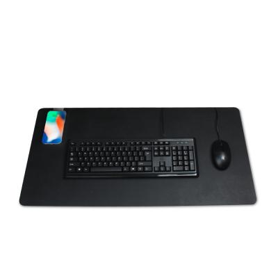 China PASSIONATE Mouse Pad RGB Wireless Charging Keyboards Leather Mouse Combo And Protective PU Mouse Pad for sale