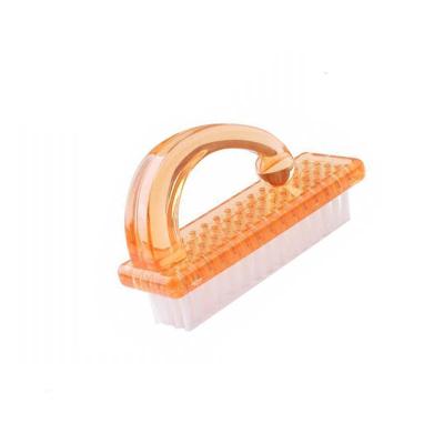 China Nail Art Plastic Dust Plastic Finger Brush Cleaning NAIL Clean Brush for sale