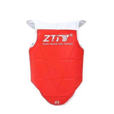 China Chest Guard Taekwondo Martial Arts Shield Kick Boxing Training Chest Guard Body Protector Rib Guards for sale