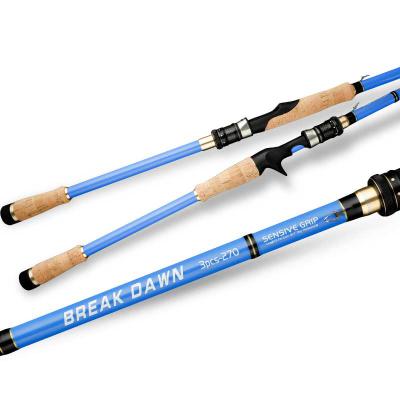 China JOHNCOO Fishing Activities 3 Sections Fishing Rods 2.4m2.7m Portable Carbon M Power 1.8m 2.1m Spinning Rods for sale