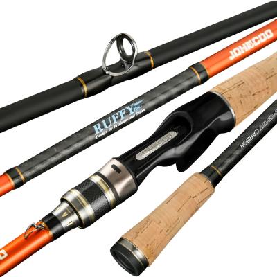 China Reinforce Fishing Rods 2.6m Fast Comfortable Reel Seat Cork Handle JOHNCOO Fish Rod 1.98m 2.1m 2.4m Fuji Action Guide M ml MH for sale