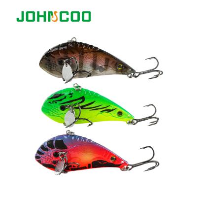 China JOHNCOO Sinking Vibration Prime Salt Hard Artificial Lipless Fishing Tackle Ice Fishing 17.5g 65mm Winter Crankbaits Sinking Vibration VIB for sale