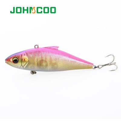 China JOHNCOO 80mm 20.5g Sinking VIB Fishing Lure Hard VIB Artificial Plastic Bass Bait Sinking Vibration Lure Artificial Hard for sale