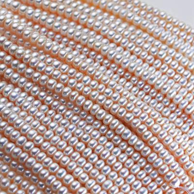 China Wholesale Button Shape Freshwater Pearl 8mm Real Freshwater Pearls Beads String Strands for sale