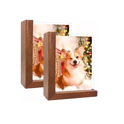 China Best Hot Selling Quality Home Or House Decoration Storage Wooden Bilateral Picture Frame On Top for sale