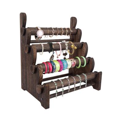 China Home Promotional Goods Or Miscellaneous Storage Using 4 Layer Wooden Shop Jewelry Storage Rack for sale