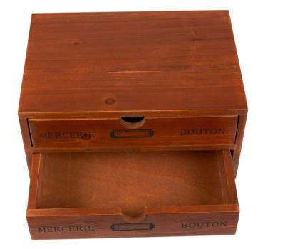 China Viable Wholesale Salon Wooden Cosmetic Box Small Desktop Storage Box for sale