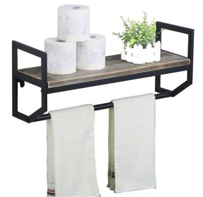 China (Other) Wholesale Adjustable Wall Mounted Shelf Kitchen Bathroom Brown Floating Floating Shelf for sale