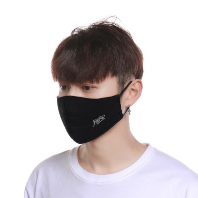 China Black Anti Dust Ear Strap Logo Strap Washable Maskes Custom Adult Cloth Reusable Adjustable Print Eco-Friendly Cloth for sale