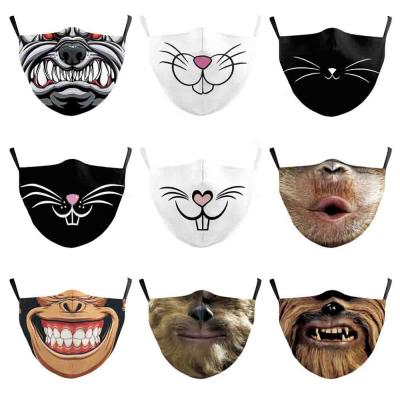 China All Amazon hot sale 3d maskes dust mouth black face 3d digital printing animal maskes unisex for sale