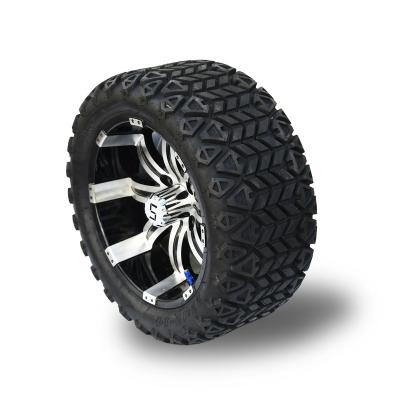 China Natural Rubber 22*10-14 Inch Golf Cart Wheels And Offroad Golf Cart Tires Combo for sale