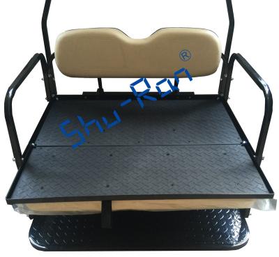 China Accessory Rear Flip Back Seat Golf Cart Kit Flip Folding Back Seat Metal Club Car DS Rear Kit for sale