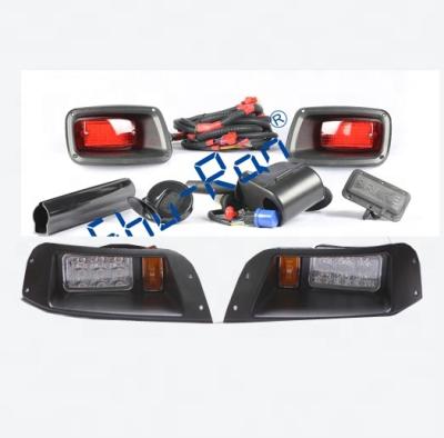 China Rise Legal Full Plastic Street LED Cart Golf Headlight Tail Light Kit Turn Horn Brake Compatible With EZGO TXT for sale