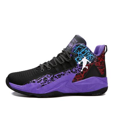 China Rubber Special Widely Used Design Supplier Custom Mens Basketball Shoes Black Basketball Shoes for sale