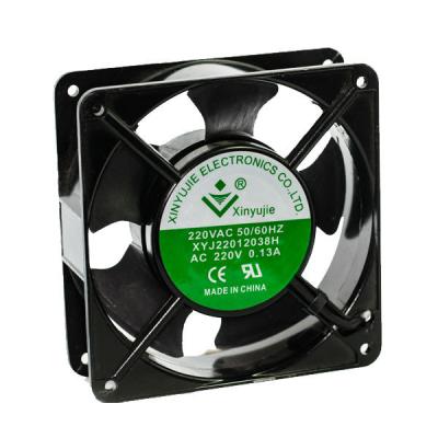 Chine 12038 aluminum alloy frame ac cooling fan for egg incubator 4 pins PWM RD/FG lager air flow volume UPS ac fan à vendre