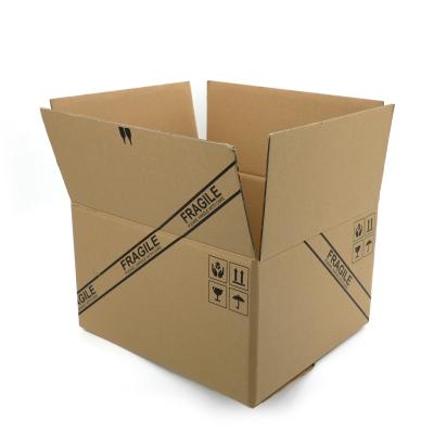 China Custom Logo Regular Slotted Carton Paper Shipper Corrugated Boxes For Business Shopping for sale