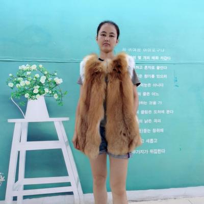 China 2019 New Viable Women's; high quality s Real Fur Vests Winter Fox Fur Vest Real Warm Fashion Style Real Fur Vest for sale