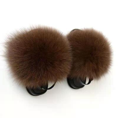 China High Quality Cute Kid Slippers Anti-odor Baby Kids Indoor Outdoor Fur Slides for sale