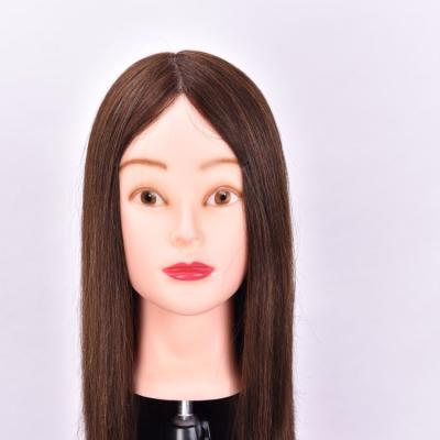 China 100%human Manequine Silky Straight Hair Factory Outlet Guangzhou Wave Head Manequine Training Hairdresser Mannequin With Training Heads Real Hair for sale