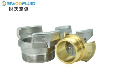 China Brass CW614N Quick Connect Fire Hose Coupling Non Latch Male Type Gravity Casting for sale