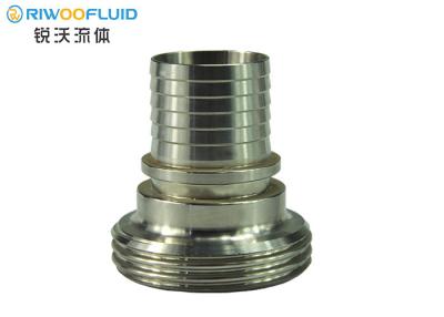 China DIN11851 Sanitary Hose Fittings MACON TRI Non Toxic Material With Smooth Hose Shank for sale