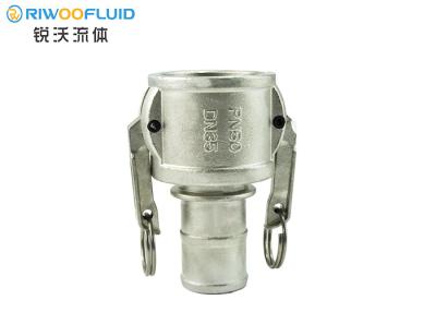 China Female Welded Steel Pipe Fittings DN25-DN50 Silver Color Interchangeable for sale