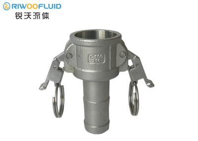 China Type C SS Camlock Coupling , Male Camlock Connector Round Convenient Connection for sale