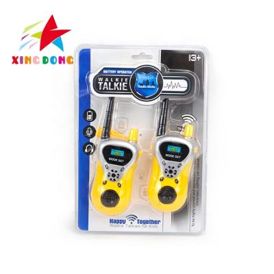 China Electronic Talking Toy High Quality Yellow Walkie Film For Kids Electronic Toys Portable Two Way Radio for sale