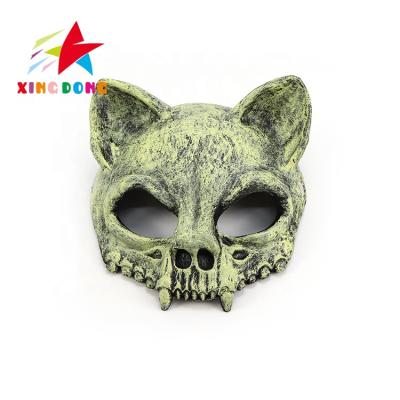 China Bring Funny Halloween Toys Cosplay Party Hot Environmental Rubber Animal Realistic Wolf Masks Dress Up Masks for sale