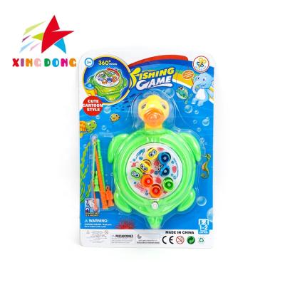 China Children Fishing Game Wind Up Animal Shape Fishing Game Toy Plastic Fishing Set Game Toy Magnetic Fishing Set for sale