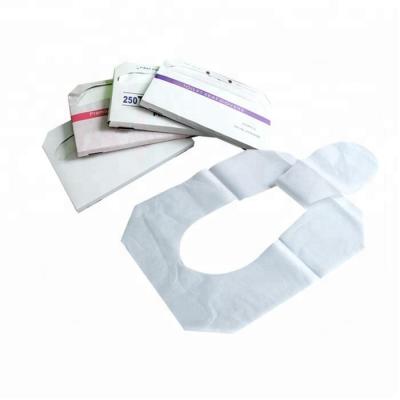 China 1/2 Half Ply Single Disposable White Disposable Paper Toilet Seat Cover for sale