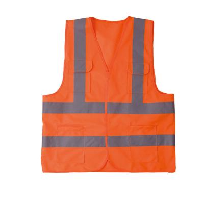 China Customized High Visiable Reflective Outdoor Work Warning Safety Vest with Pockets Green for sale