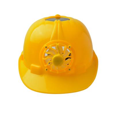 China 25 pcs Carton Quantity SH001 Solar-Powered Fan Cooling Air Engineering Safety Helmets for Construction for sale