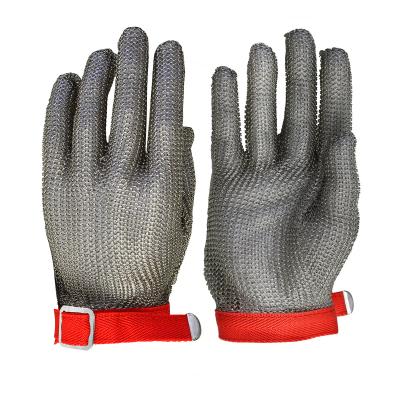 China 316L Stainless Steel Chain Mesh Cut Resistant Gloves for Butchers Working Protection for sale