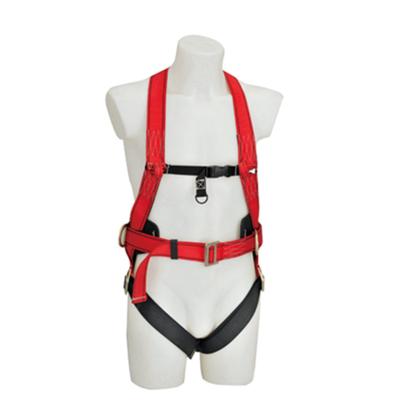 China Double Lanyard Full Body Climbing Safety Belt 23KN Strength Polyester for Roof Work for sale