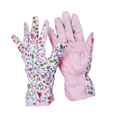 China Elastic Cuff Gardening Cotton Work Gloves for Superior Comfort and Durability for sale