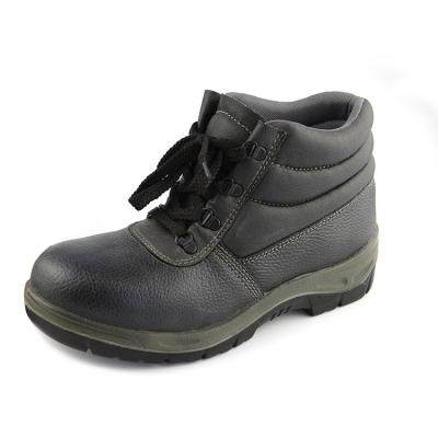 China UB-136 High Feet Protective Genuine Buffalo Leather Work Safety Shoes CE EN20345 for sale