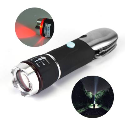 China 8 Hours Lighting Period FL019 Portable LED Torch Light with Emergency Hammer and Tactical Knife for sale