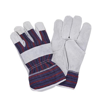 Chine LC21134 Gants de sécurité en cuir de vache à fente anti-coupe Gants en cuir anti-coupe pour un usage confortable à vendre