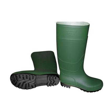 China CE EN 20347 RB108 Verde PVC Botas portátiles de rodilla Seguridad Botas de lluvia sin dedos de acero Italia Personalizado 1.38-1.85kg en venta