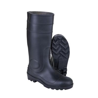 China Regenstiefel RB005 Schwerlast-PVC-Stiefel mit Stahlzehen und PVC-Zwischensohle zu verkaufen