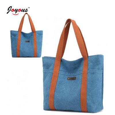 China High Quality Fashion Canvas Large Lady Sling Shoulder Shopping Bag Women Tote Hand Bag for sale