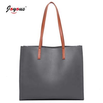 China Lady Fashion Large Women PU Leather Handbag Ladies Toss Shoulder Shopping Bag for sale