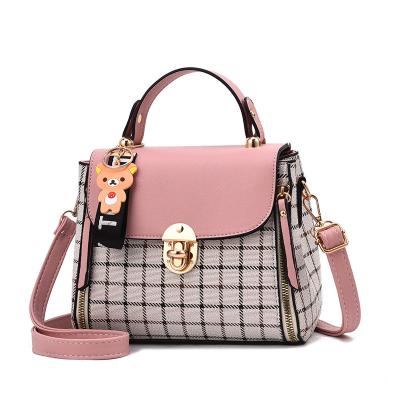 China Tote Bag Women's Handbag Small Square Luxury Plaid Portable Korean Designer Bag Women's Diagonal Cross Shoulder Bag Fashion for sale