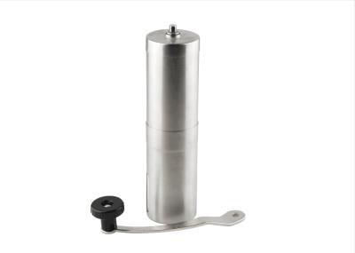 China Brushed Protable Hand Operated Coffee Grinder , Manual Burr Coffee Grinder for sale