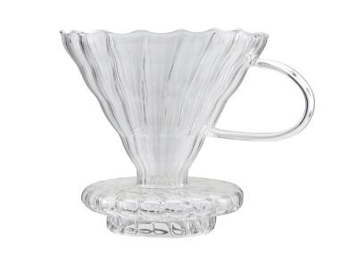 China Hoher Borosilicat-Glas-Kaffee Dripper hitzebeständig für Brauenkaffee zu verkaufen