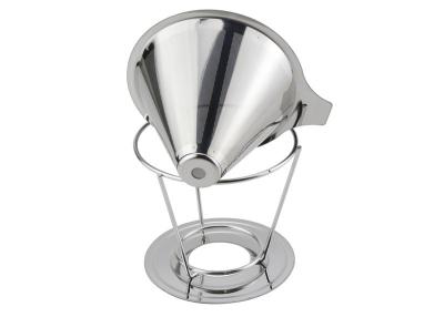 China 2 Cups Irrigation Pour Over Coffee Dripper With Perforated Mesh , 11.3cm Dia for sale